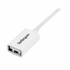 USB-Kaapeli Startech USBEXTPAA1MW         Valkoinen