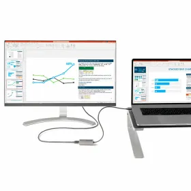 Адаптер USB C—DisplayPort Startech CDP2MDPEC Черный/Серый 0,3 m