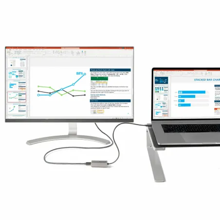 Адаптер USB C—DisplayPort Startech CDP2MDPEC Черный/Серый 0,3 m