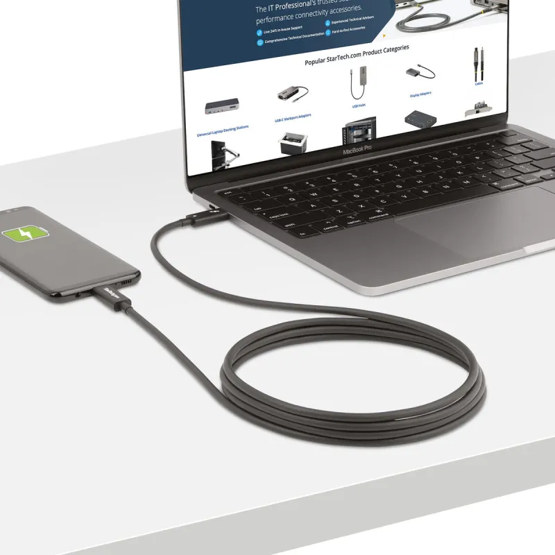 USB Kabelis Startech A40G2MB-TB4-CABLE Melns 2 m