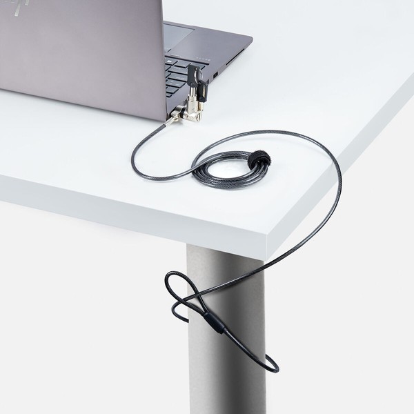 USB-kaabel Startech UNIVK-LAPTOP-LOCK Must/Hall 2 m