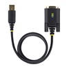 USB Cable Startech 1P10FFC-USB-SERIAL Black 3 m