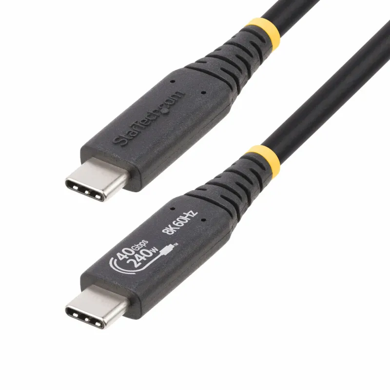 USB-kaabel Startech 1M-40G-USB4-CABLE Must 1 m