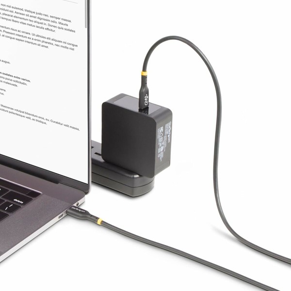 USB Kabelis Startech USB2EPR3M Melns 3 m
