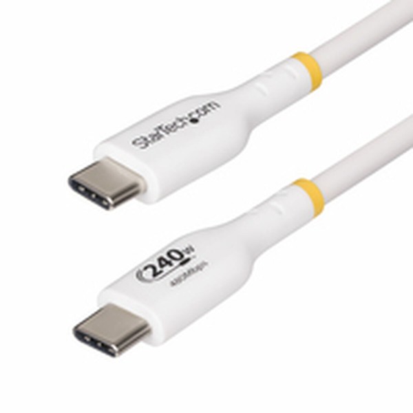 USB Kabelis Startech USB2EPR2MW Balts 2 m