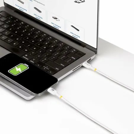 USB Cable Startech USB2EPR1MW White 1 m