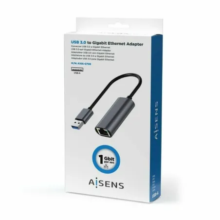 USB - Ethernet-adapteri Aisens A106-0708 Harmaa