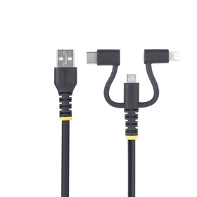 USB-kaabel Startech RLTCUB1MBK Must 1 m