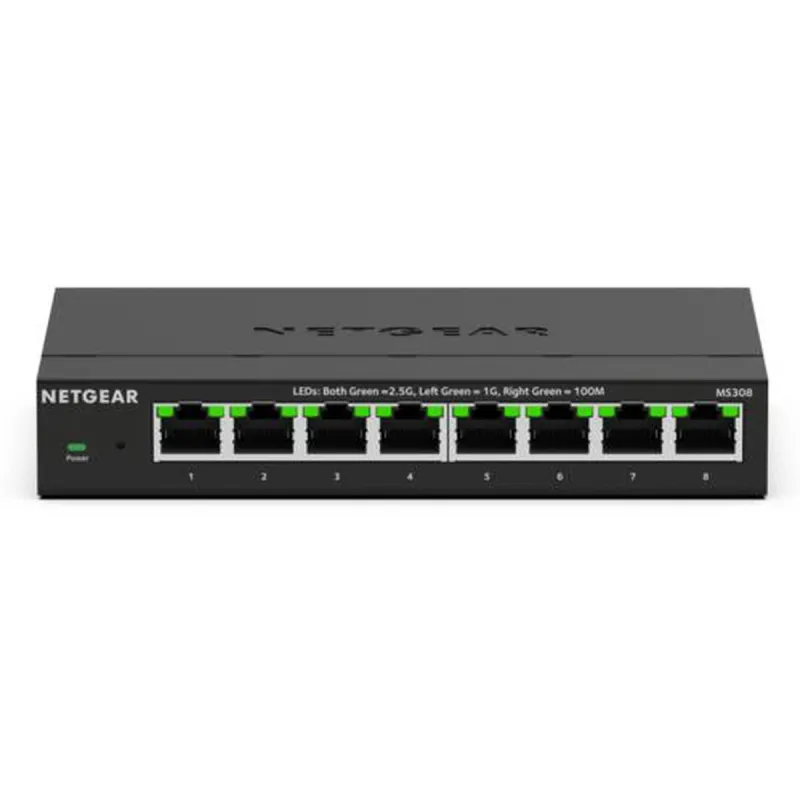 Lauaarvuti Võrgulüliti Netgear MS308E-100EUS Must