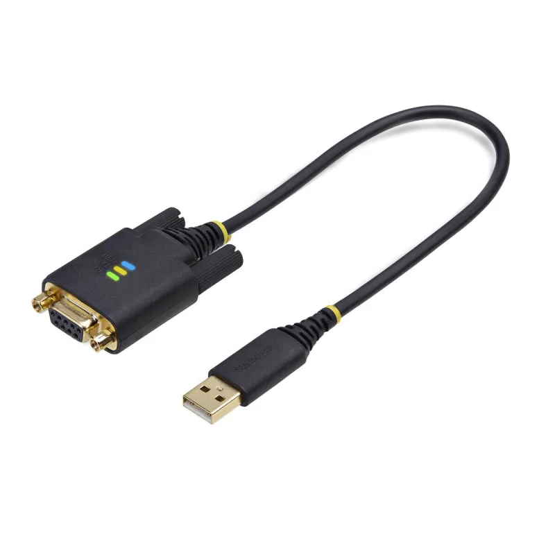 USB Kabelis Startech 1P1FFCN-USB-SERIAL Melns 30 cm