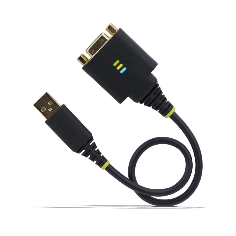 USB Kabelis Startech 1P1FFCN-USB-SERIAL Melns 30 cm