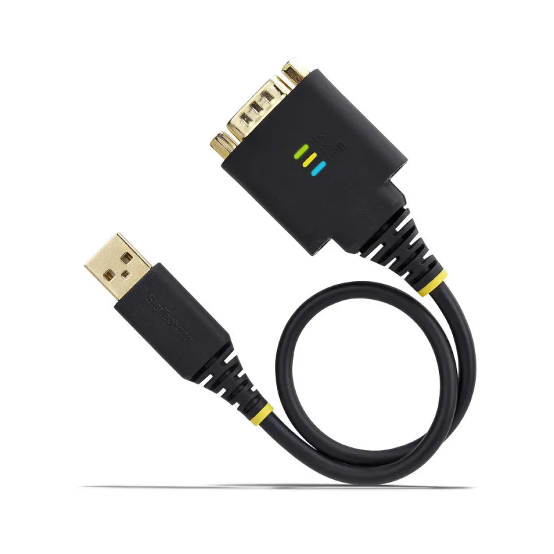 USB-kaabel Startech 1P1FFC-USB-SERIAL Must 30 cm