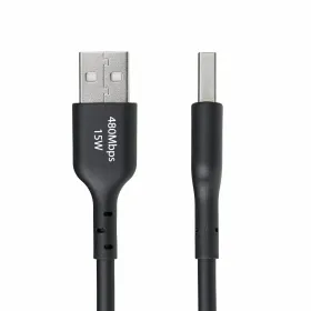 USB-kaabel Startech USB2AC3MNC Must 3 m