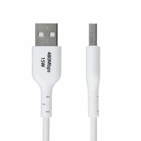 USB Cable Startech USB2AC1MNCWHE White 1 m