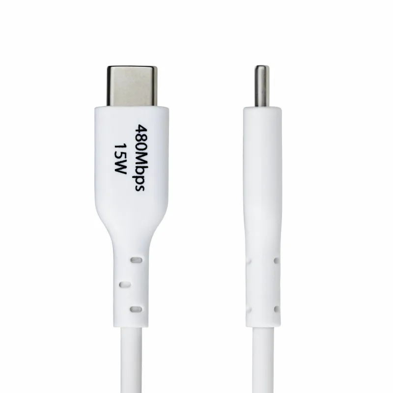 USB-kaabel Startech USB2AC1MNCWHE Valge 1 m