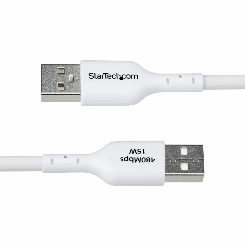 USB-kaabel Startech USB2AC3MNCWHE Valge 3 m