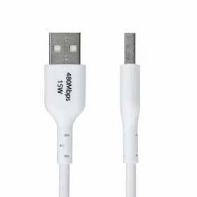 USB Cable Startech USB2AC2MNCWHE White 2 m