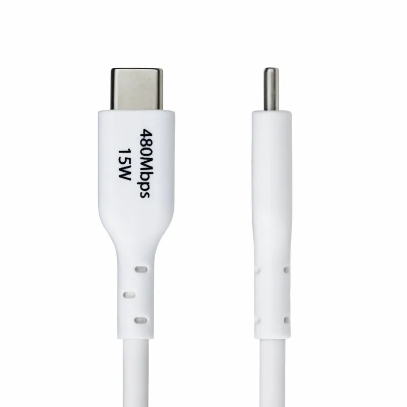 USB laidas Startech USB2AC2MNCWHE Balta 2 m