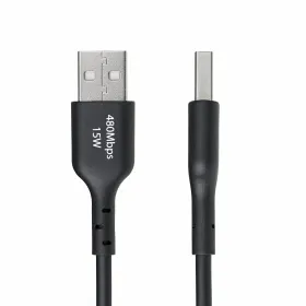 USB-kaabel Startech USB2AC2MNC Must 2 m