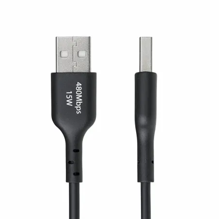 USB-kaabel Startech USB2AC1MNC Must 1 m