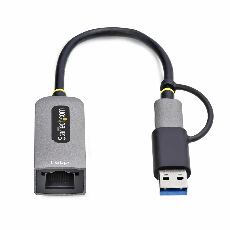 USB-Kaapeli Startech C21GA-USB-ETHERNET Harmaa