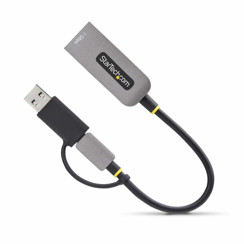 USB Kabelis Startech C21GA-USB-ETHERNET Pelēks