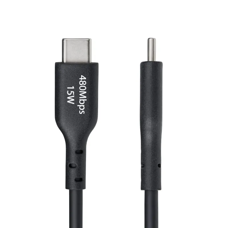 USB-kaabel Startech USB2AC15CMBK Must
