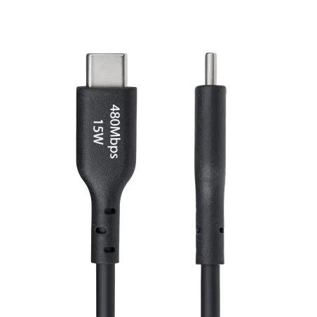 USB-kaabel Startech USB2AC15CMBK Must