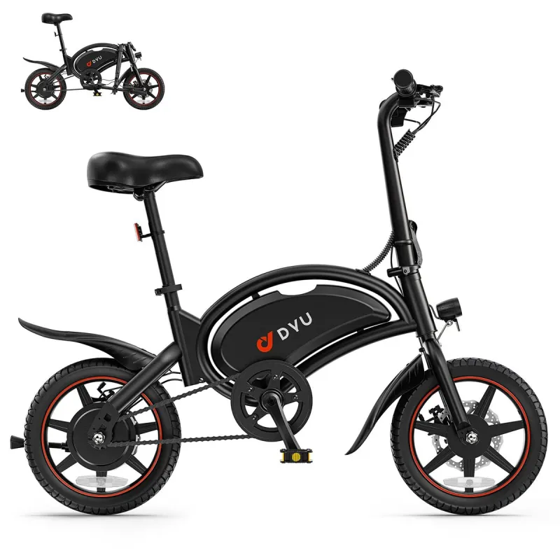 Electric Bike DYU DYU-D3S-001 Black 250 W 10 Ah 14