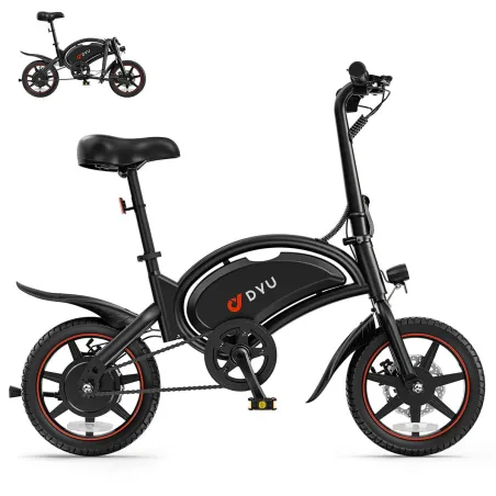 Electric Bike DYU DYU-D3S-001 Black 250 W 10 Ah 14