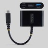 USB Kabelis Startech 168B-USBC-MULTIPORT Melns