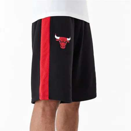 Спортивные мужские шорты New Era NBA MESH PANEL OS SHORTS CHIBUL 60435477 Чёрный