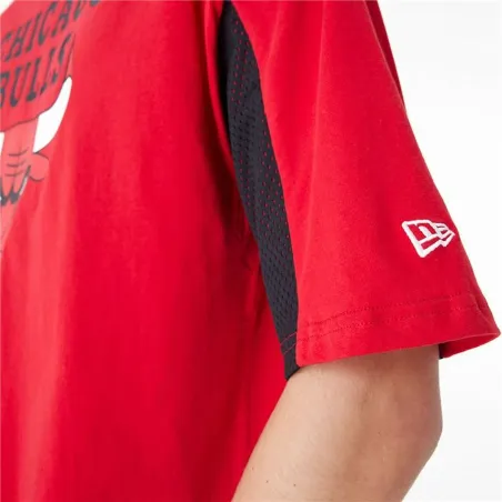 Lühikeste varrukatega T-särk, meeste New Era NBA MESH PANEL OS TEE CHIBU 60435481  Punane (L)