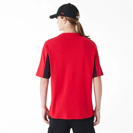 Lühikeste varrukatega T-särk, meeste New Era NBA MESH PANEL OS TEE CHIBU 60435481  Punane (M)
