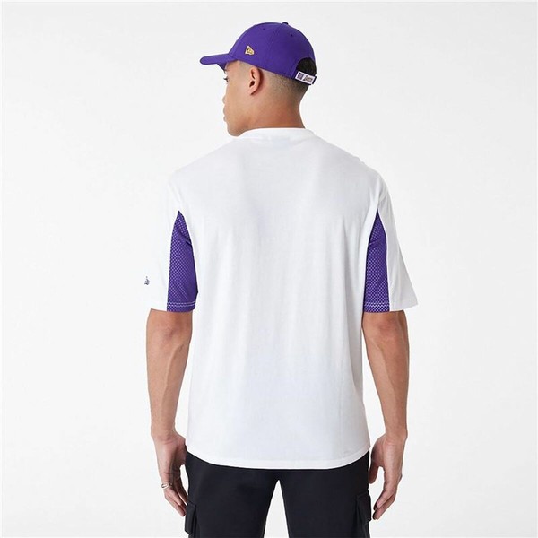 Lühikeste Varukatega Spordisärk New Era 60435482 Valge (S)