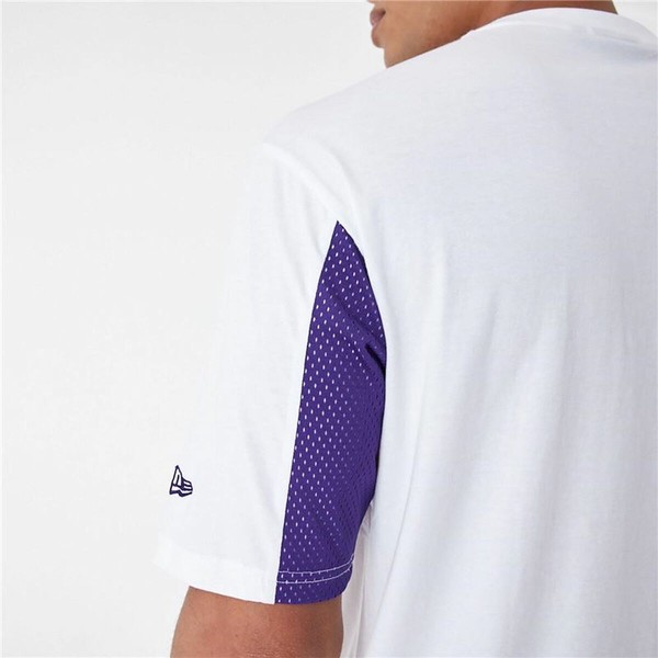 Lühikeste Varukatega Spordisärk New Era 60435482 Valge (S)