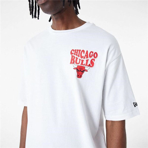 Lühikeste varrukatega T-särk, meeste New Era  SCRIPT OS TEE CHIBUL 60435518 Valge (L)