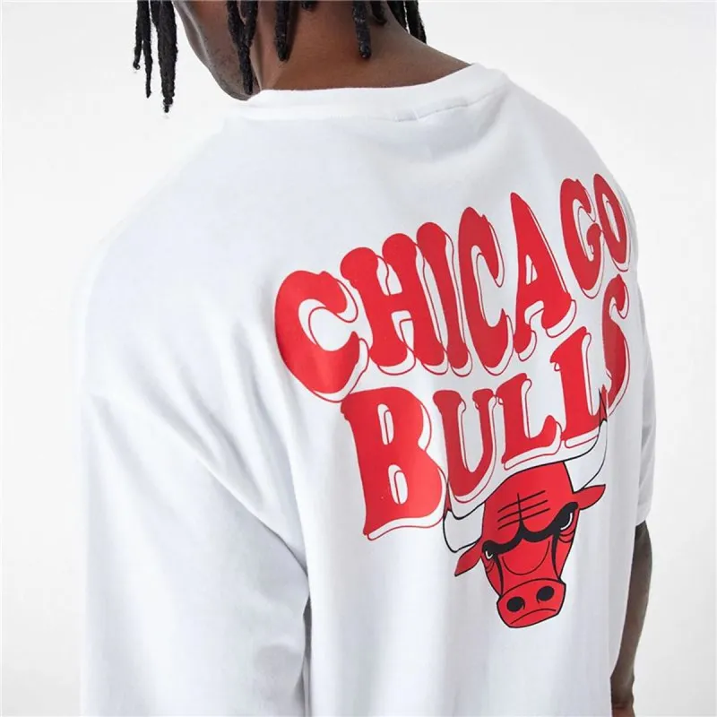 Miesten T-paita New Era  SCRIPT OS TEE CHIBUL 60435518 Valkoinen (L)