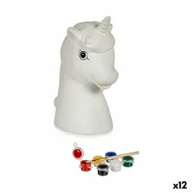 Krājkastīte apgleznošanai Pincello Keramika Vienradzis 10 x 14,5 x 8,5 cm (12 gb.)
