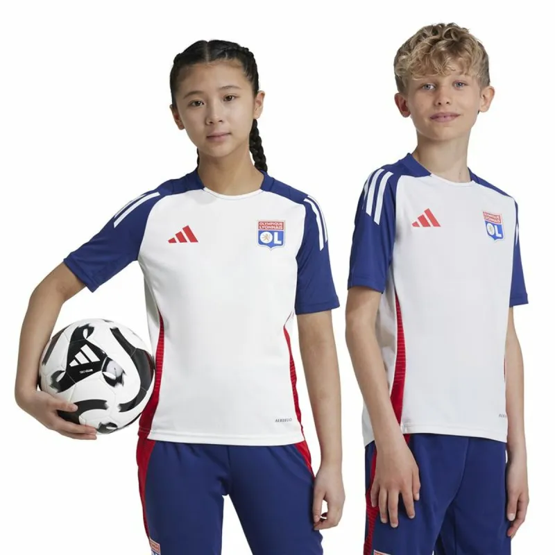 Vaikiški futbolo marškinėliai trumpomis rankovėmis Adidas Tiro24 Mėlyna (9-10 metų)