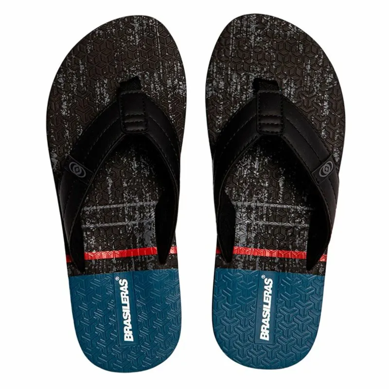 Men's Flip Flops Brasileras Ocean Black