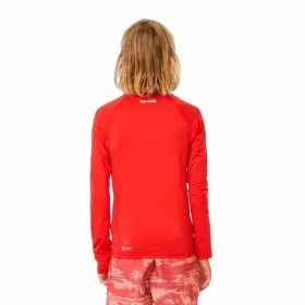 Bathing T-shirt Rip Curl Wave Upf L/S Red