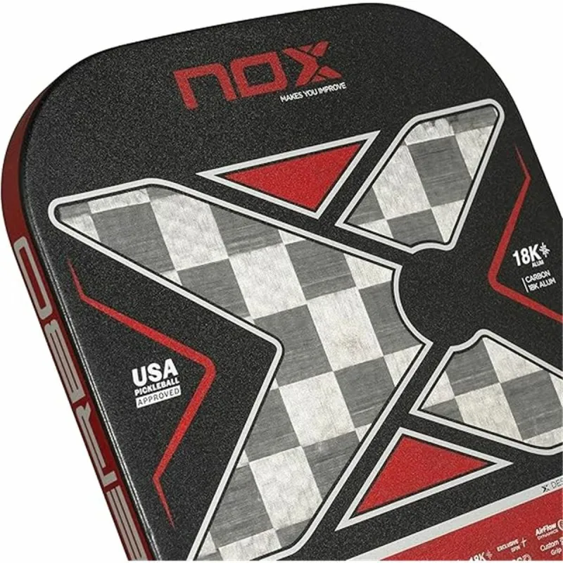 Pickleball-maila Nox Nerbo Musta Hiilikuitu