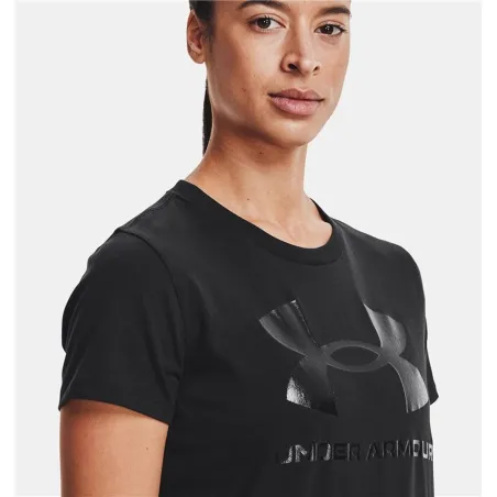 Sieviešu Krekls ar Īsām Piedurknēm Under Armour 1356305-002 Melns (XL)