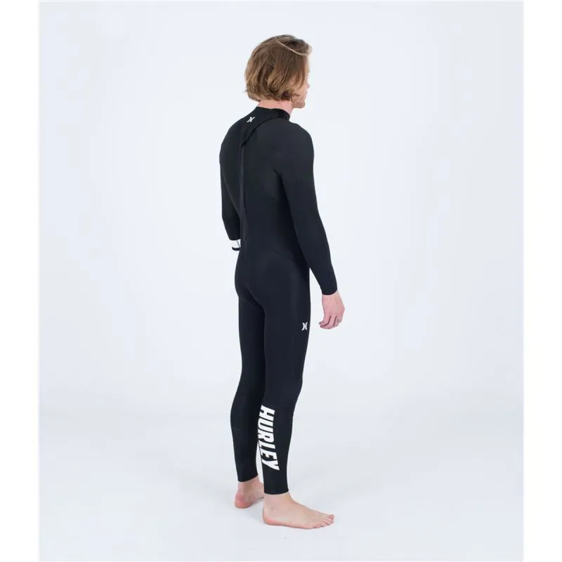 Neoprene Hurley Advant 4/3 mm Back zip Black