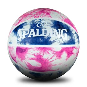 Баскетбольный мяч Spalding Tie Dye Sz6 Фиолетовый 6 Резиновый (Размер 6)