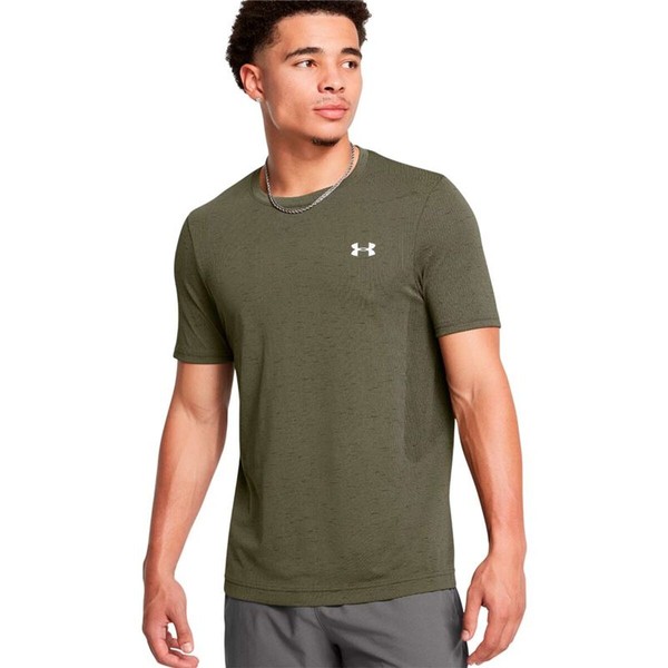 Lühikeste varrukatega T-särk, meeste Under Armour 1382801-390 Oliiv (XL)