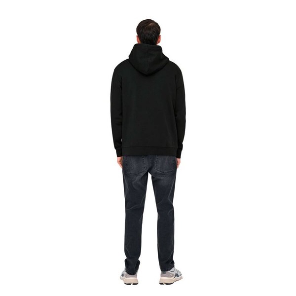 Vyriškas džemperis su gobtuvu Only & Sons Onsdawson Reg Hoodie Vd Juoda