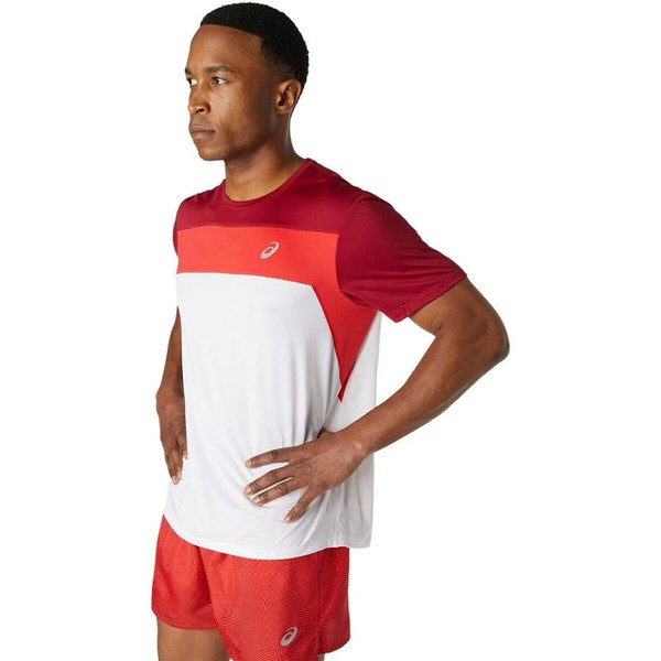 Men’s Short Sleeve T-Shirt Asics 2011A781-107 Red (S)