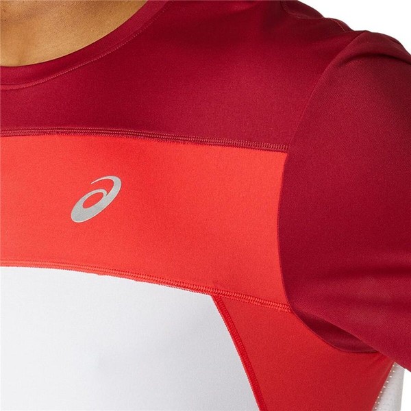 Men’s Short Sleeve T-Shirt Asics 2011A781-107 Red (S)